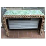 Woven Sofa Table with Runner 47"x19"x30.25"