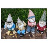 4 Hip Garden Gnomes