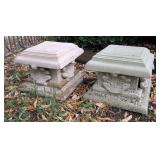2 Plant Pedestals 8"