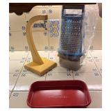 Banana Rack, Cheese Grader, Red Tray