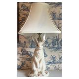 Very Nice Ceramic Wildwood Dignified Rabbit Lamp