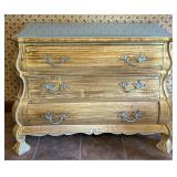 Beautiful Vintage Solid Wood Bombè Chest