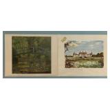 Monet & Le Chateau de Chambord Art Prints