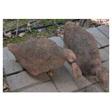 2 Duck Garden Statues 8"