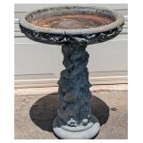 Birdbath 24" across x 31" tall