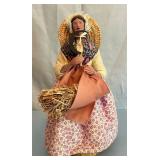 Santon De Provence Folk Terracotta Woman