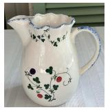 Cote Barque Small Floral Pitcher 7"