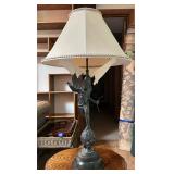 Bronze Moreau Style Cupid Table Lamp