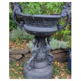 Pedestal Planter w/Multiple Plant Varieties 40"