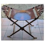 Antique Art Deco Iron Bench