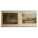 Monet and Chateau de Chambord Art Prints