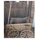 Antique Wicker Cart 67"