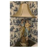 Signed Vintage L&F Moreau Lamp 35"