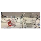 2 Pyrex Measuring Cups