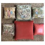 6 Small Accent Pillows
