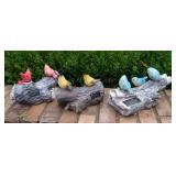3 Sets of Little Bird Solar Lights