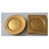 Great Gold Plastic Serving Plates