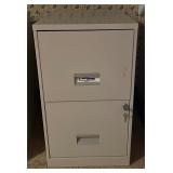 Steel Works 2-Drawer File Cabinet w/ Keys