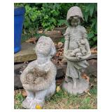 2 Garden Statues