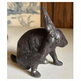 Small Metal Rabbit Scratching