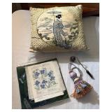 Tassel, Cross Stitch, Snuffer, Pillow