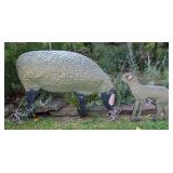 Metal Sheep & Ewe Garden Sculptures