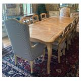 Davis French Provincial Dining Table & 8 Chairs