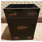 "The Essex Collection" Wooden "Africa" Wastebasket