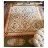Large Floral Area Rug 11