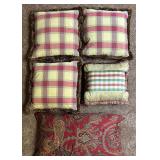 4 Large Accent Pillows, King Size Pillow