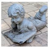 Boy Reading Garden Statue 19" Long