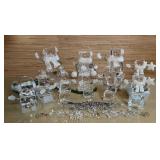 Set of Jovial Ice Cube Snowmen