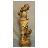 Vintage MARWAL Chalkware Statue 20"