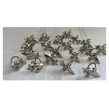 Silver Metal Fleur De Lis Napkin Holders
