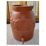 1981 Gourmet Topf Terracotta Clay Punch Dispenser