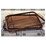 Bronze Stainless Steel French Fry Pan/Basket