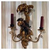 Rare Whimsical Monkey Candleholder