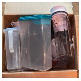 Box of Plastic Dishes