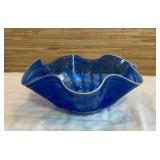 Signed James Hayes Blown Glass Bowl