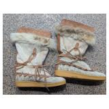 Pair of Italian Ladies Fur Boots