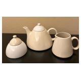 Pier 1 China Teapot, Sugar & Creamer