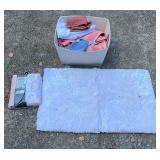 Bathroom Towels, Rug, Shower Curtain