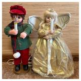 2 Animated & Illuminated Holiday Figures