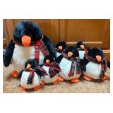 7 Russ Penguins w/ Plaid Scarfs
