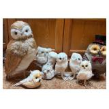 Lot Of 7 Miscellaneous Owls