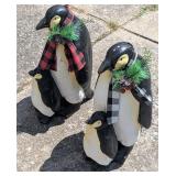 2 Pairs of 16" Holiday Penguins