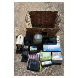 Light Bulbs Solar Lights, Wicker Basket