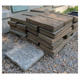 ~26 Pavers, Textured 8" x 15" & 12" Fleur-de-Lis