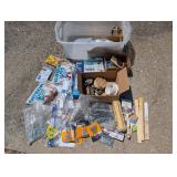 Tub of Fasteners, Hardware, Vacuum Bags, etc.