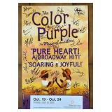 "The Color Purple" Poster Signed by Cast